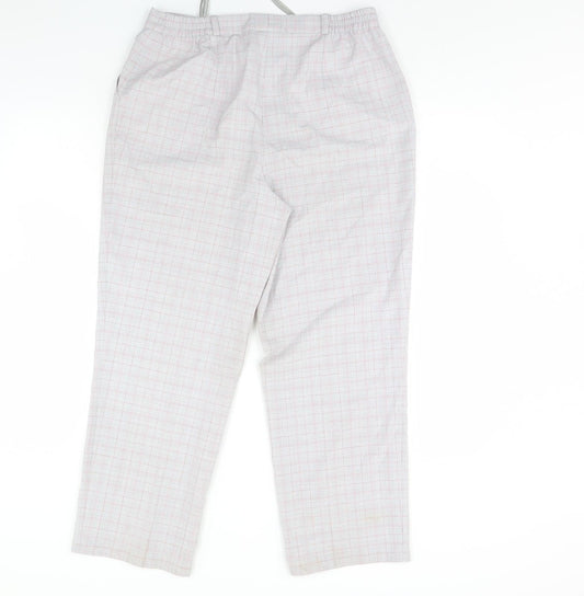 Gelco Mens Grey Check Trousers Size 32 in L30 in