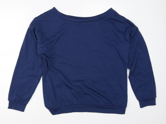 Preworn Womens Blue Pullover Sweatshirt Size M