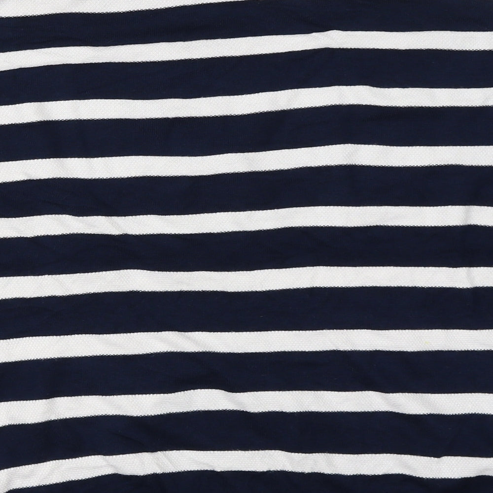 ESMARA Womens Blue Striped Pullover Jumper Size S