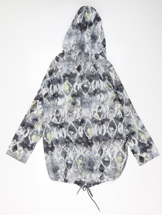 Rainy Days Womens Grey Rain Coat Coat Size S
