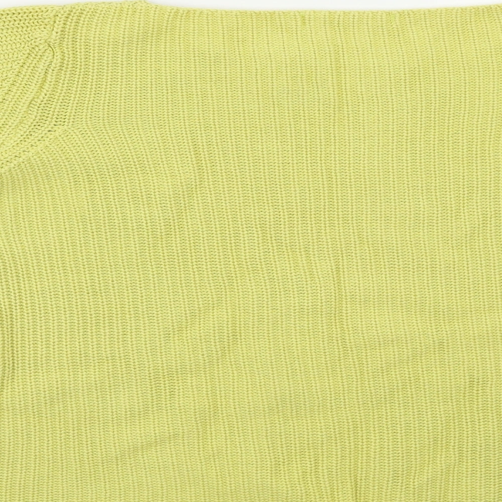 M&S Womens Yellow Pullover Jumper Size L