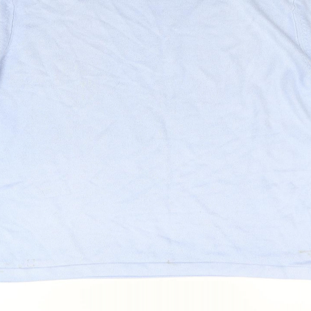 Papaya Womens Blue Knit Pullover Jumper Size 14