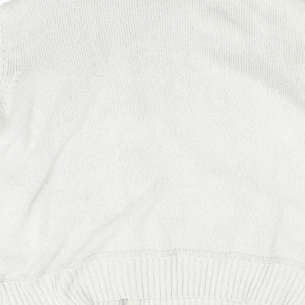 BHS Womens Grey Knit Full Zip Jumper Size 18
