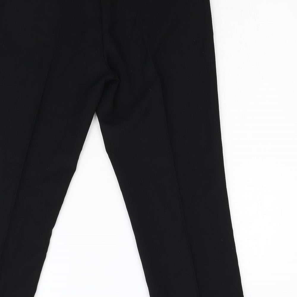 Julipa Womens Black Trousers Size 12 L25 in