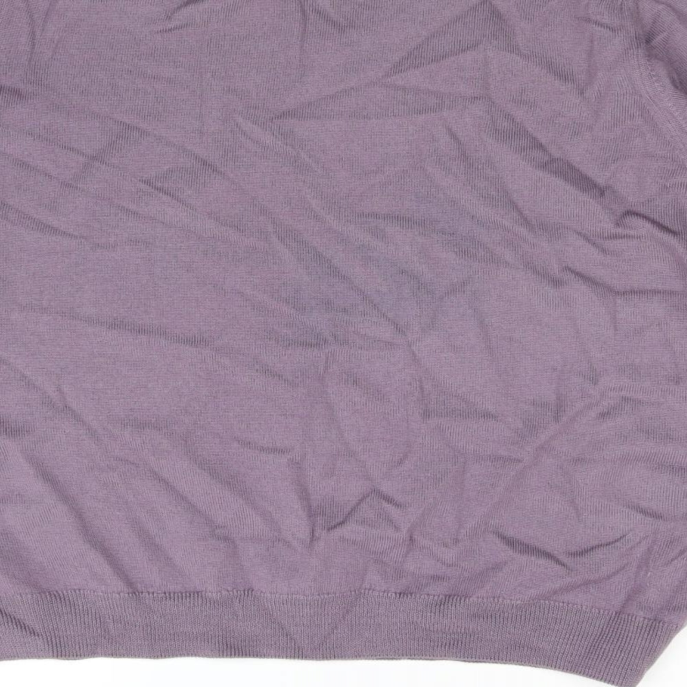 Country Collection Womens Purple Knit Pullover Jumper Size 16