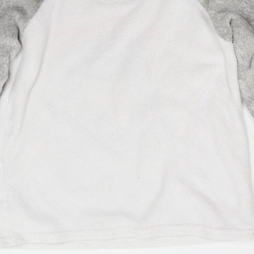 Primark Girls Multicoloured Solid Fleece Top Pyjama Top Size 10-11 Years - Unicorn