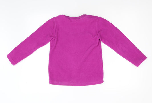 Sweet Dreams Girls Pink Solid Fleece Top Pyjama Top Size 7-8 Years