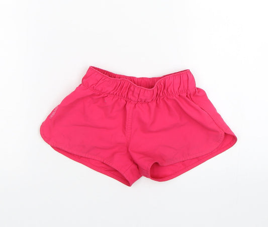Decathlon Girls Pink Sweat Shorts Size 6 Years