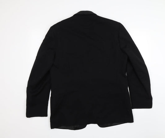 Shell Mens Black Jacket Blazer Size 42