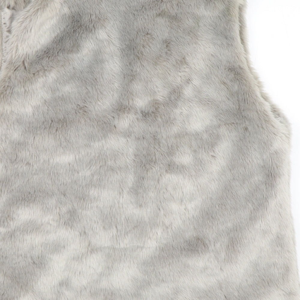 Brand and care label for Papaya women’s grey jacket, size M