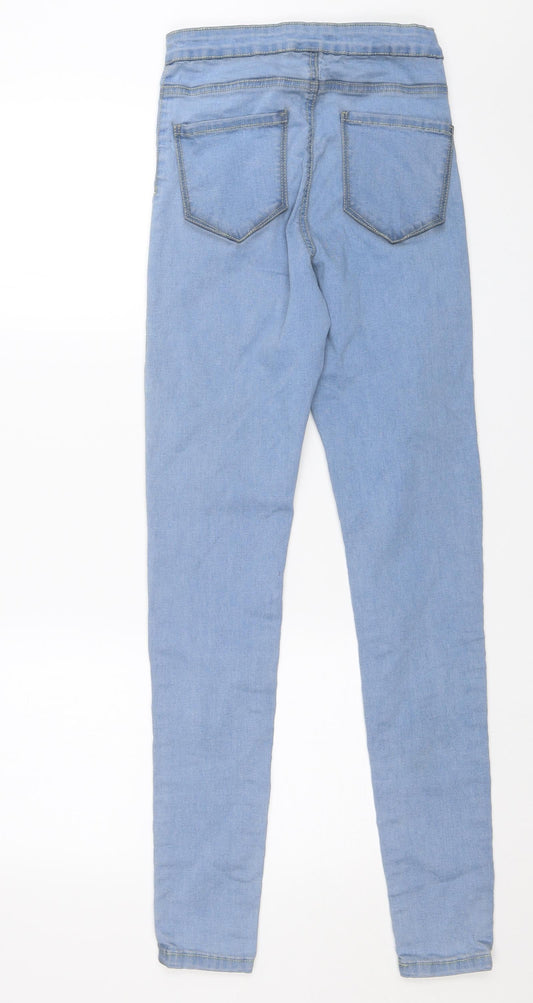 Denim & Co. Womens Blue Skinny Jeans Size 12 L29 in
