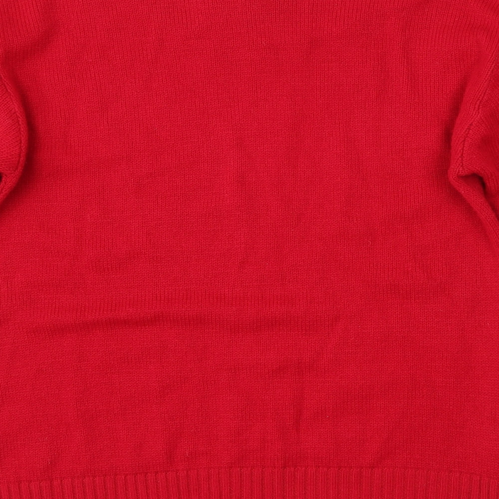 Preworn Womens Red Pullover Jumper Size S