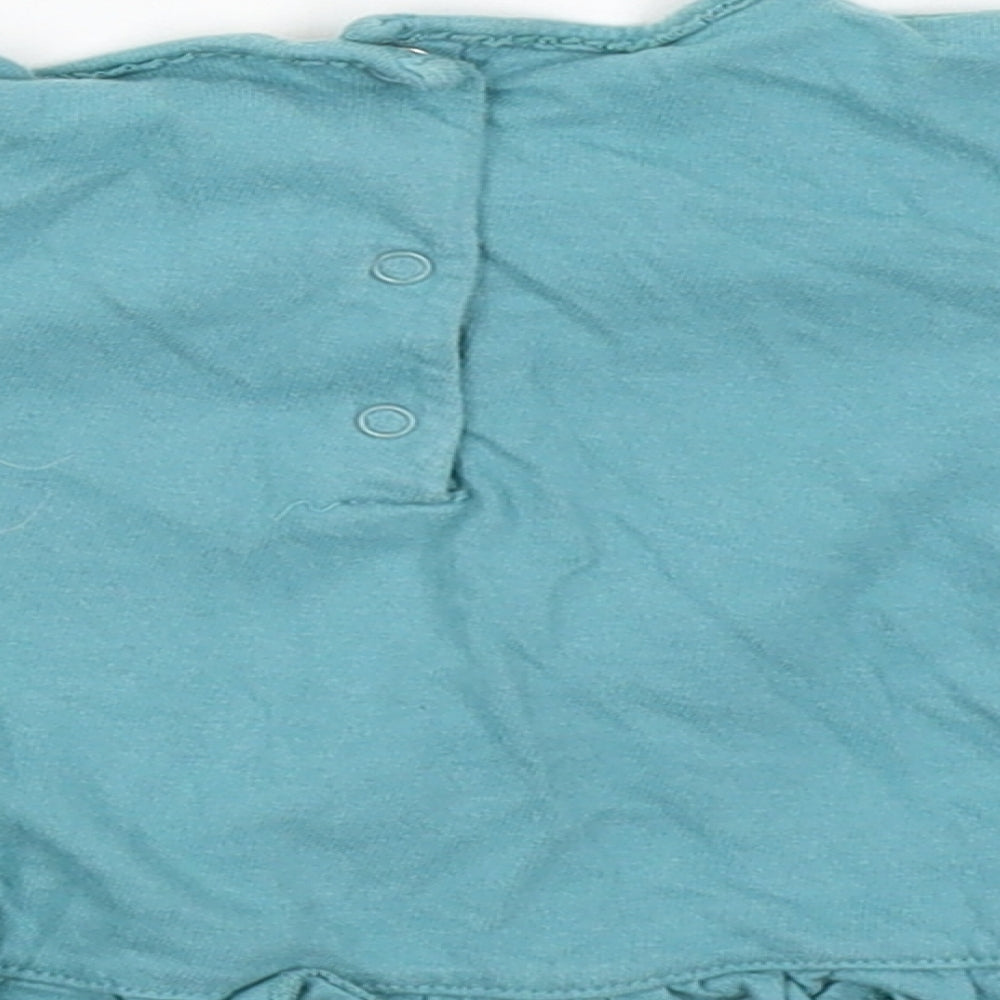 NEXT Boys Blue Pullover Jumper Size 3-6 Months - Bunny Hop on it