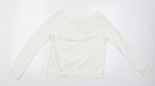 Hollister Womens White   Pullover Jumper Size S