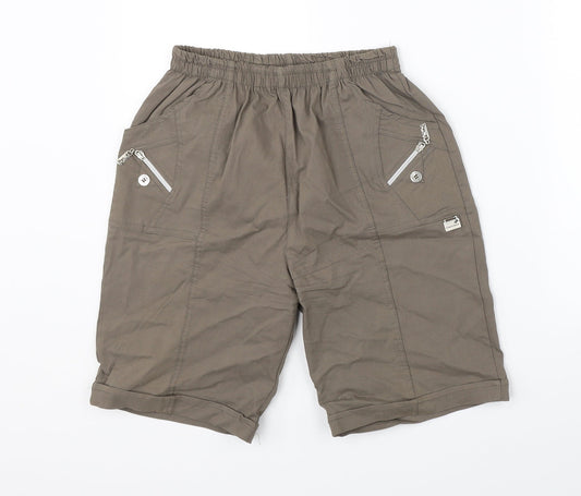 Preworn Womens Brown Utility Shorts Size 32 in