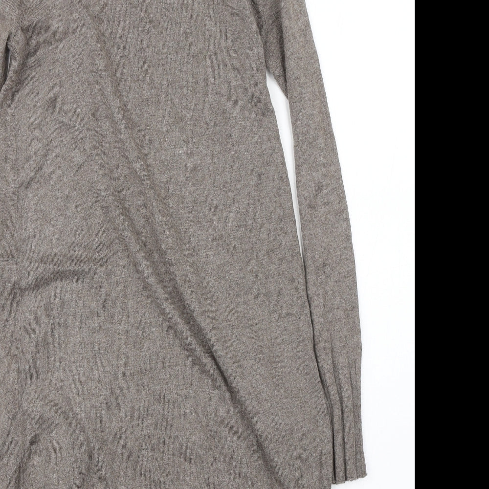 Papaya Womens Brown Cardigan Jumper Size 8
