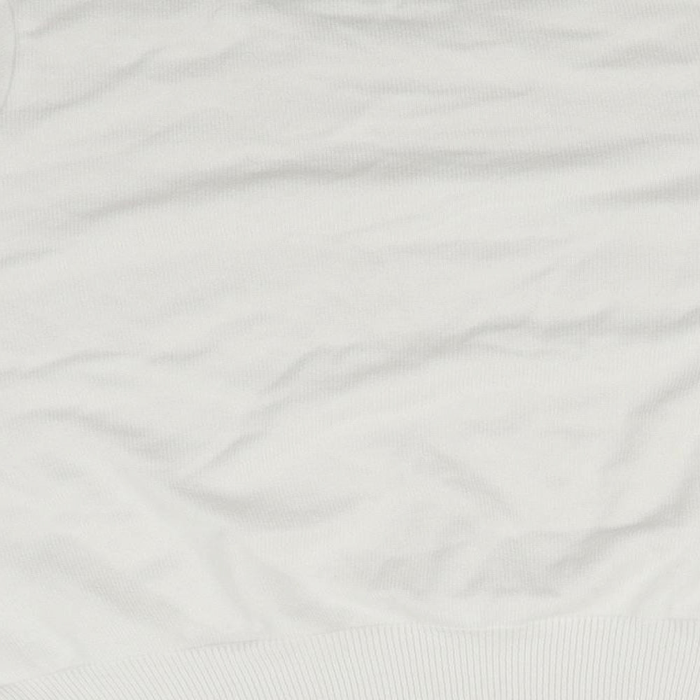 George Womens White Pullover Jumper Size S