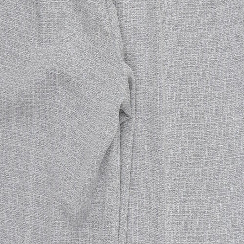 Ellie Louise Womens Grey Trousers Size 14 L28 in
