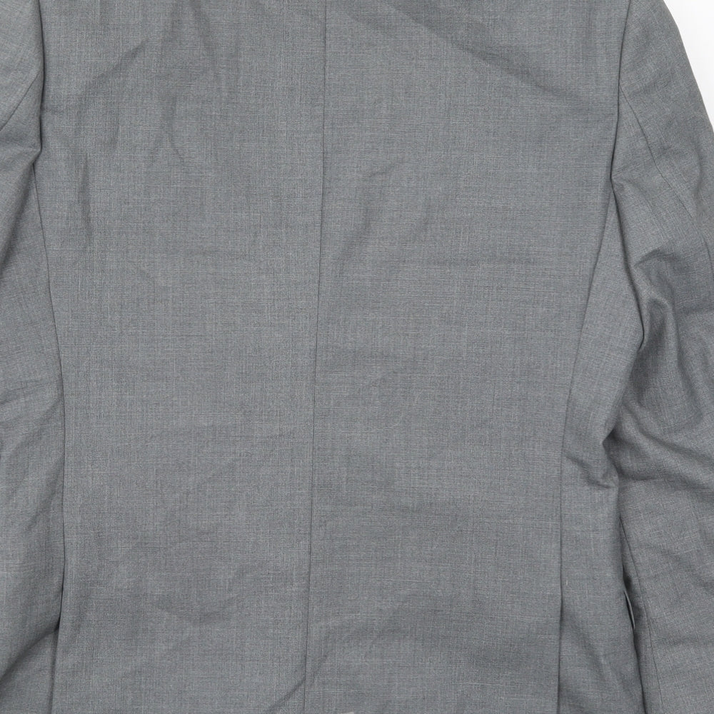 Burton Mens Grey Jacket Suit Jacket Size 38