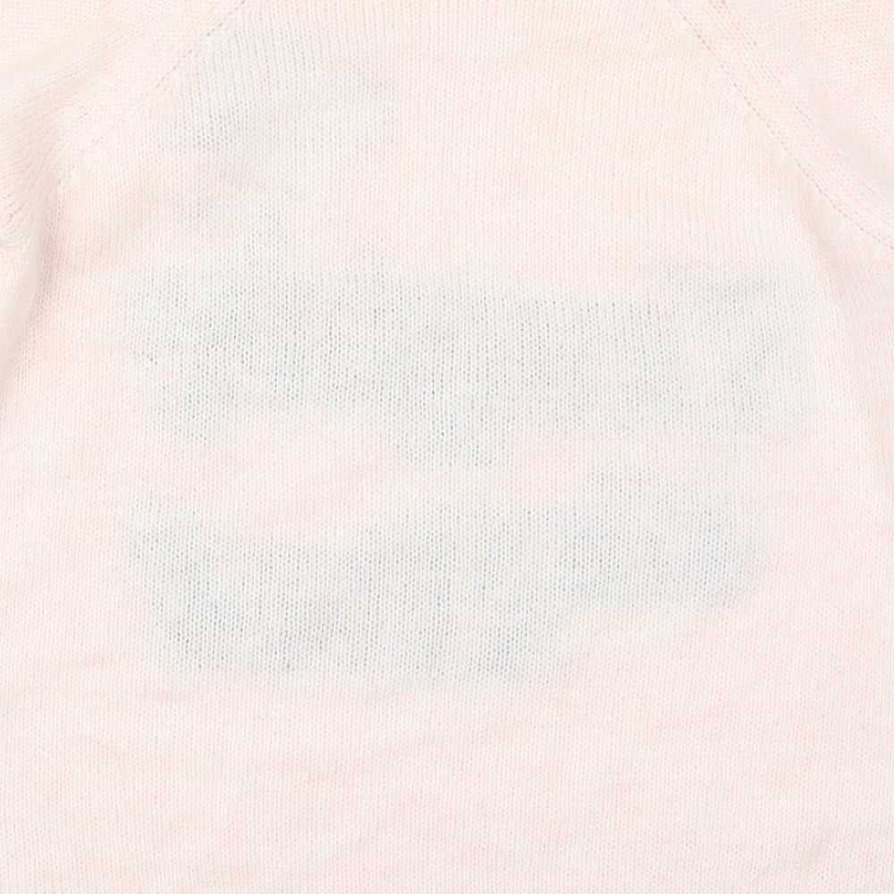 River Island Womens Pink Knit Pullover Jumper Size 6 - Naughty or Nice