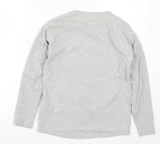 Nutmeg Girls Grey Solid Top Pyjama Top Size 13-14 Years - Unicorn