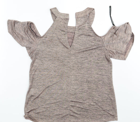 Warehouse Womens Pink Basic T-Shirt Size 10
