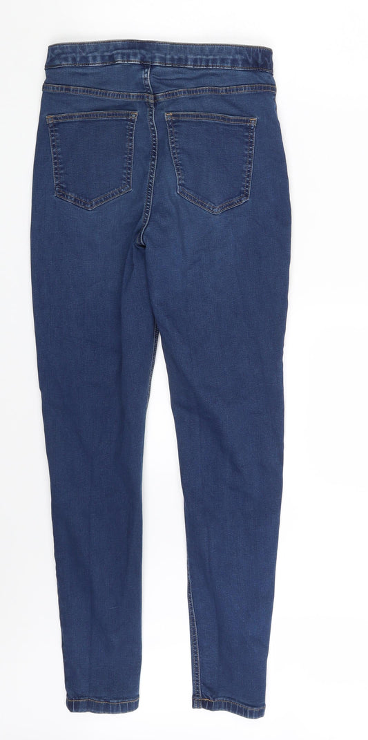 M&S Womens Blue Denim Skinny Jeans Size 10 L27 in