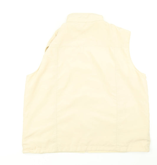 Bonmarché Womens Beige Gilet Coat Size L