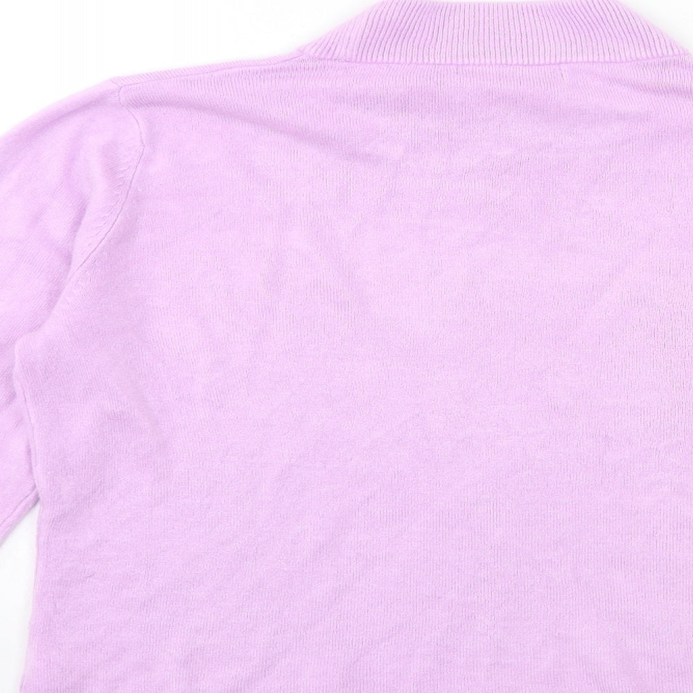 Bonmarché Womens Pink Knit Pullover Jumper Size M