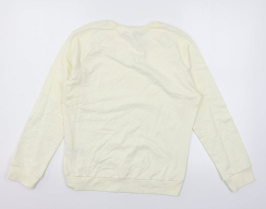 Dorothy Perkins Womens Ivory Jersey Pullover Sweatshirt Size 10