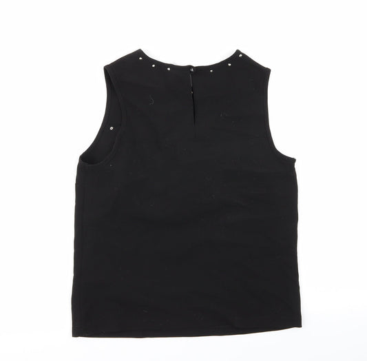 New Look Womens Black Basic Blouse Size 6