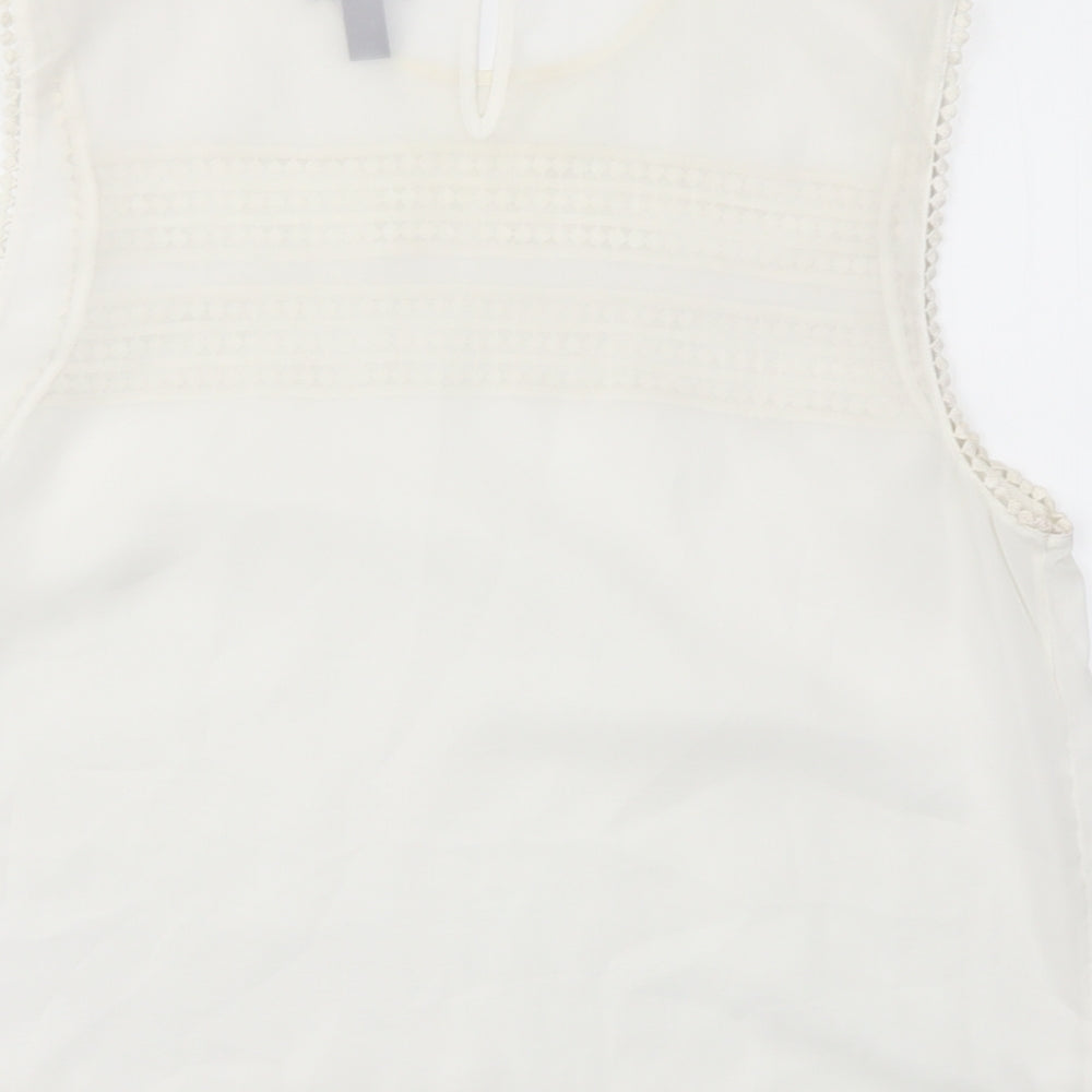 Gap Womens Ivory Basic Blouse Size XL