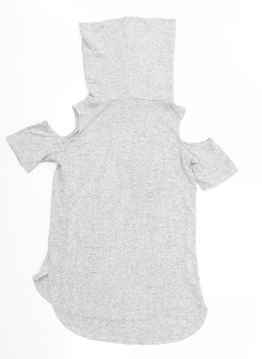 Select Womens Grey Basic T-Shirt Size 8