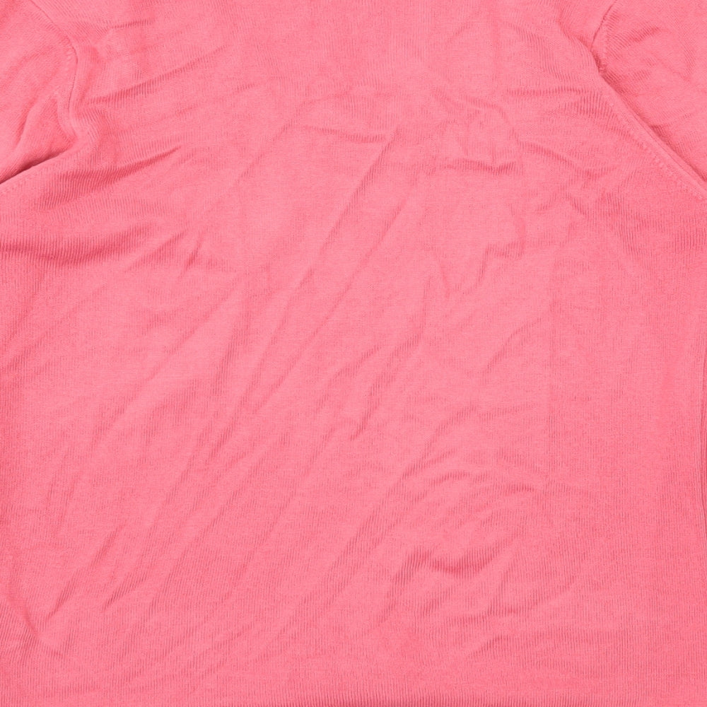 M&S Womens Pink Pullover Jumper Size 12