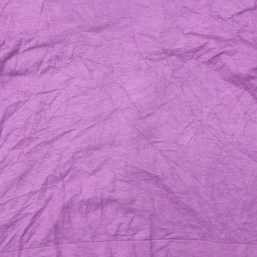 CC Womens Purple Striped Cardigan Jumper Size M