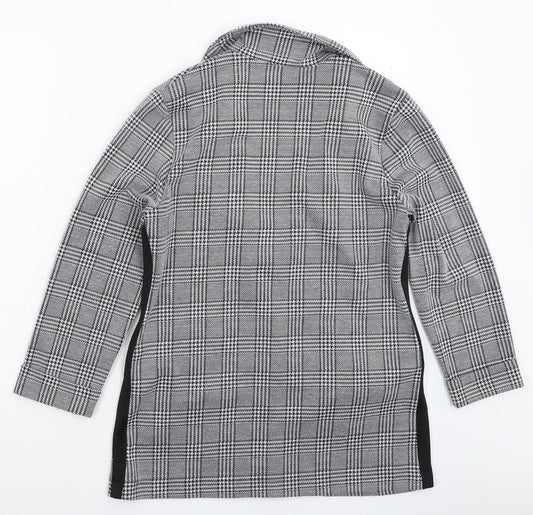 Divided Womens Grey Check Jacket Blazer Size M