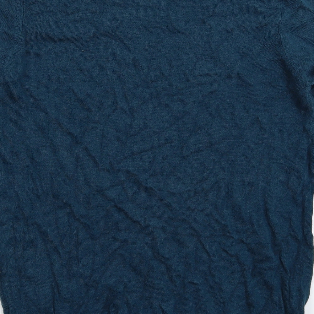 F&F Womens Blue Knit Pullover Jumper Size 10