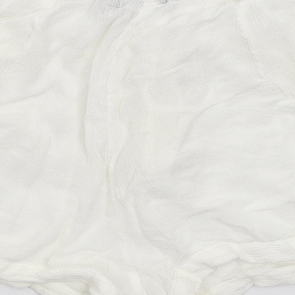 Nasty Gal Womens White Hot Pants Shorts Size 4