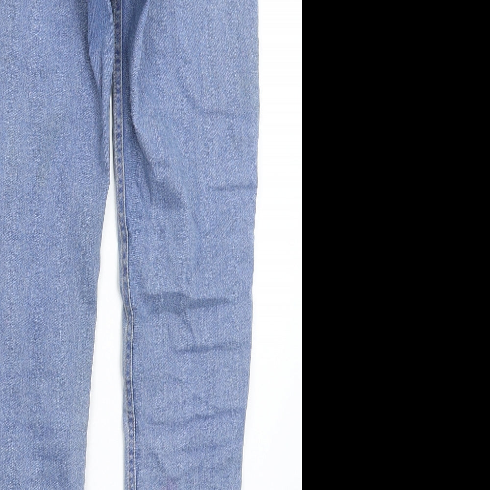 Bershka Womens Blue Denim Jegging Jeans Size 10 L28 in