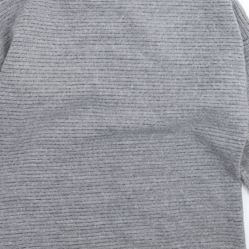 Light Before Dark Womens Grey Knit Pullover Jumper Size XS