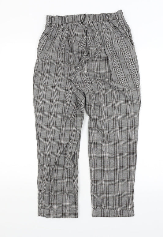 RT Womens Grey Plaid Trousers Size 6 L24 in