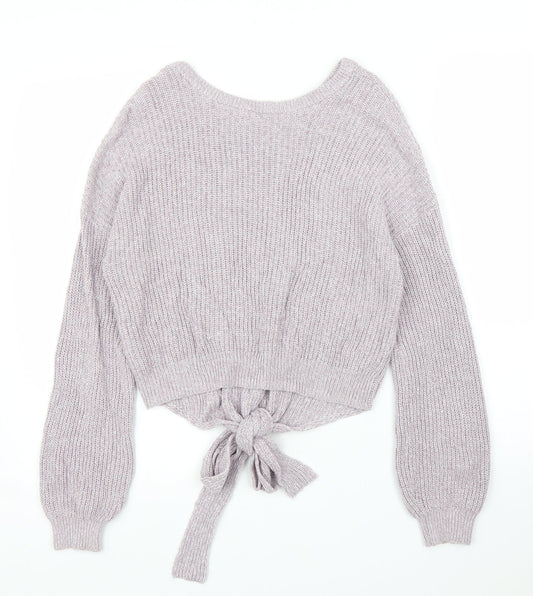 Hollister Womens Purple   Pullover Jumper Size S