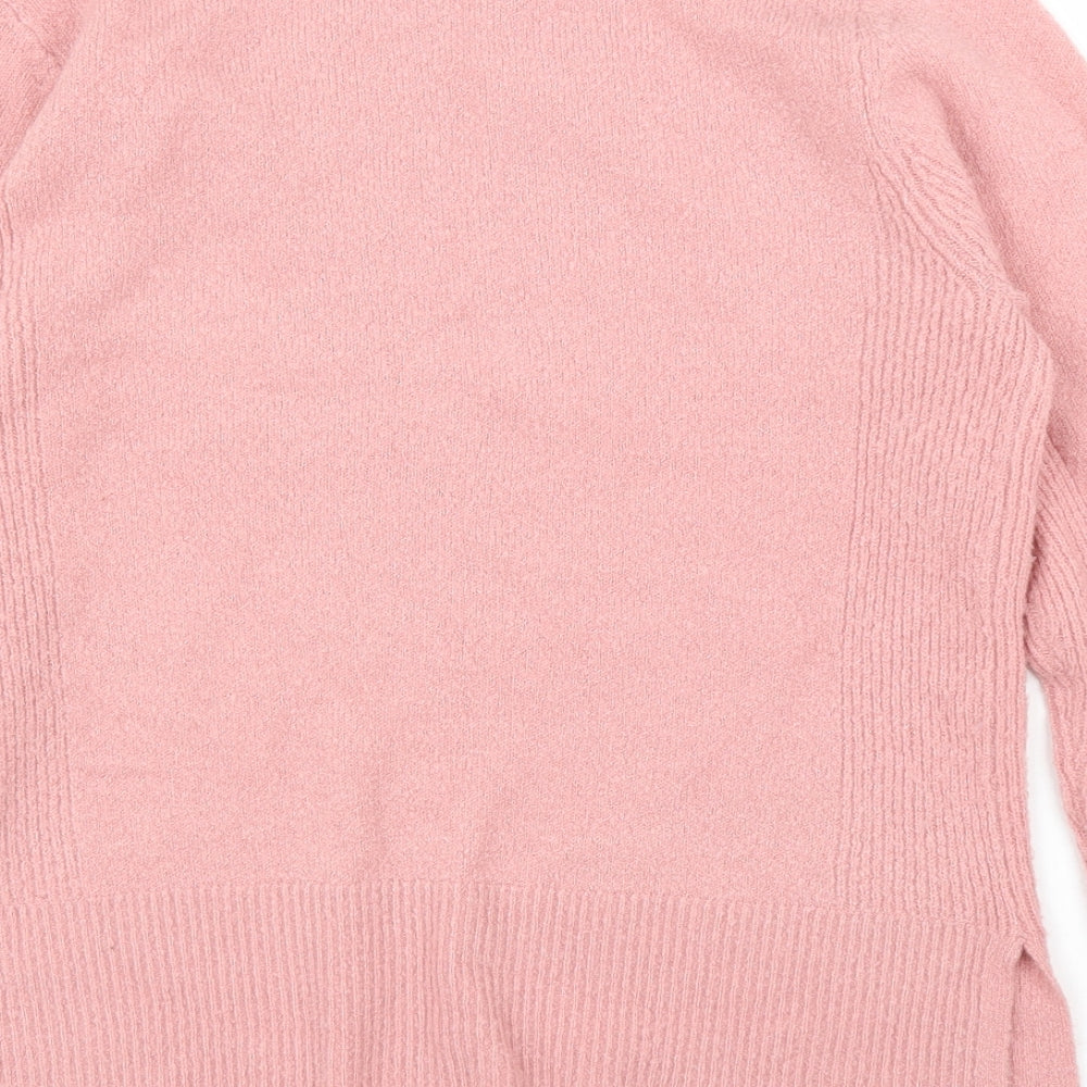 Oasis Womens Pink Pullover Jumper Size M