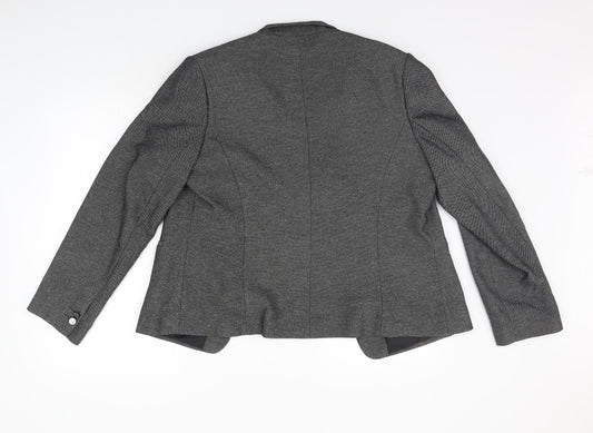 TU Womens Grey Jacket Suit Jacket Size 16