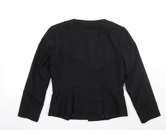 H&M Womens Black Jacket Coat Size 8