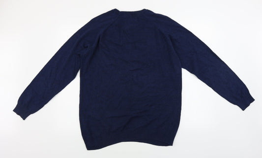 Primark Mens Blue Pullover Jumper Size L