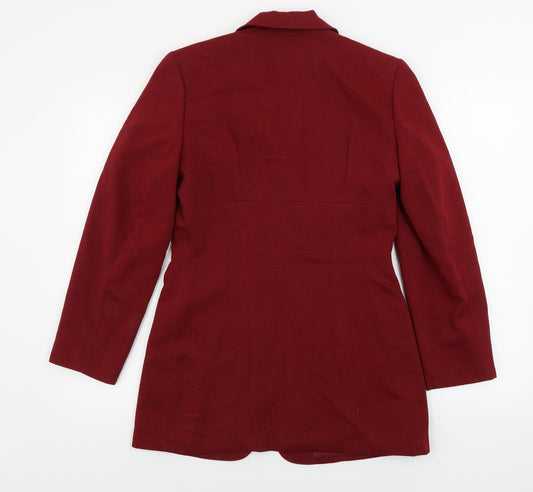 charlotti halton Womens Red Jacket Blazer Size 10