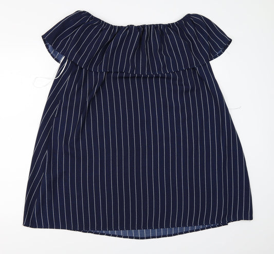 Boohoo Womens Blue Mini Size 12