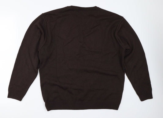 Preworn Mens Brown Pullover Jumper Size M