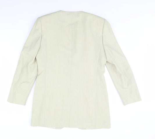Bianca Womens Green Jacket Size 8 - Shoulder Pads